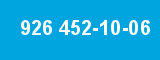926 452-10-06 926 452-10-06